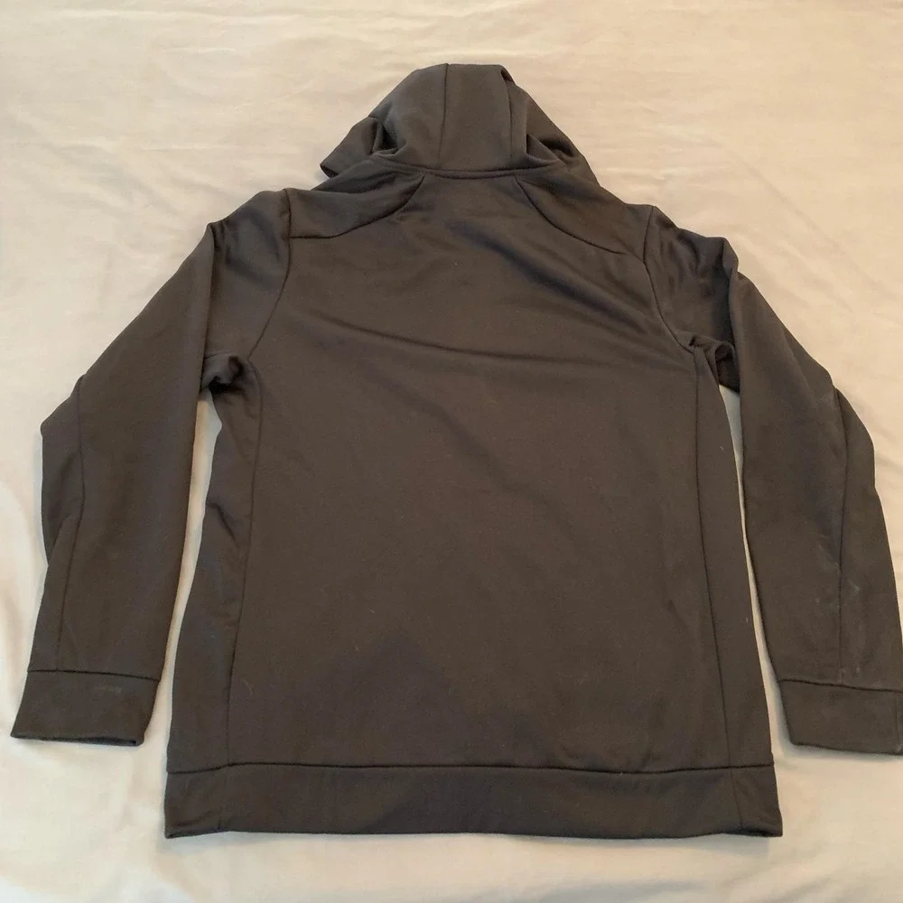 Nike Hoodie Mens Large Black Therma-Fit Full Zip Fleece Swoosh Logo Athletic